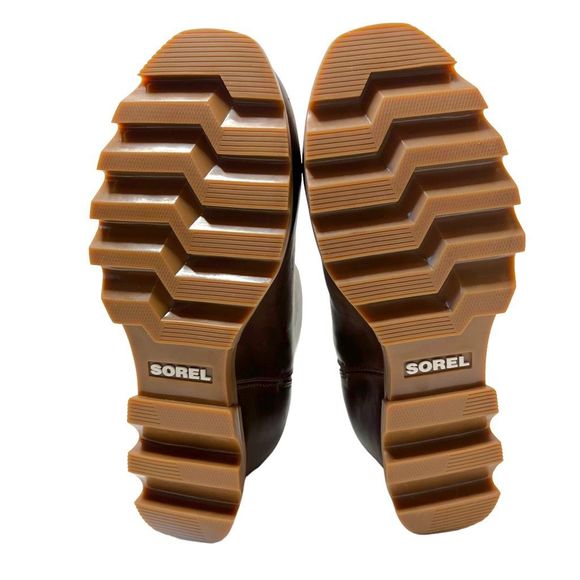 NEW Sorel Joan Of Arctic Wedge III Zip Bootie Brown Hazelnut Leather Boot Size 8 - Picture 9 of 9